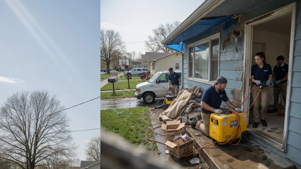 Basement Flood Cleanup in Cooksville, IL near me